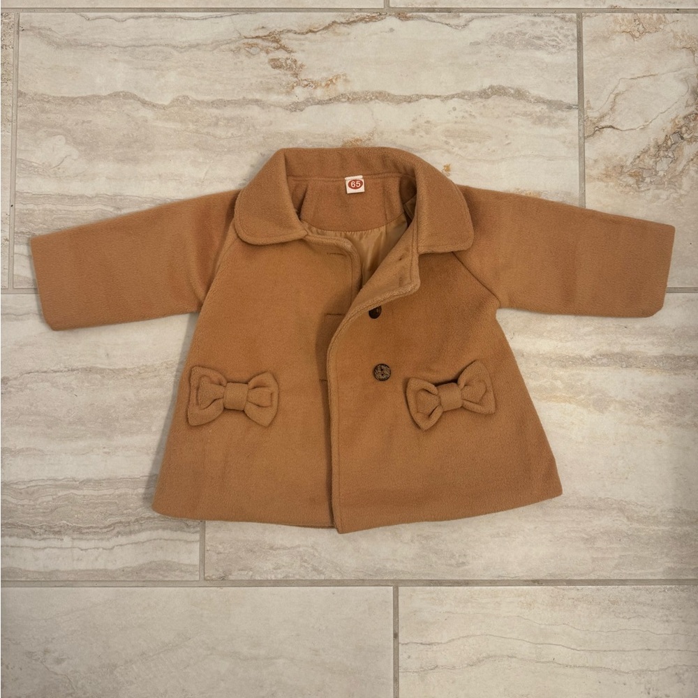 6-12 Month Camel Pea Coat
